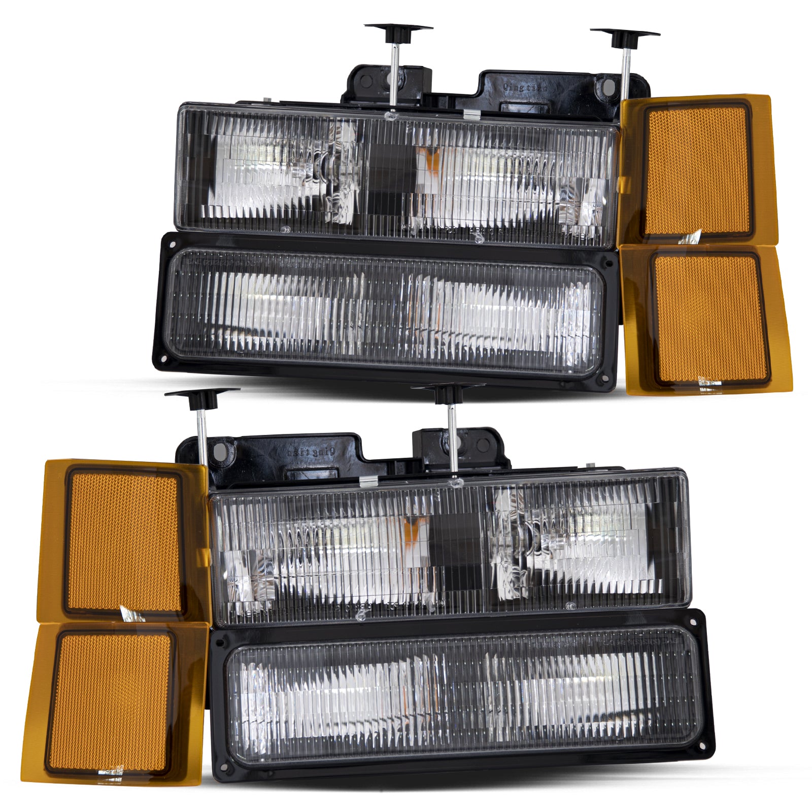 VehicleAid Headlights For 1994-1999 Chevy C/K 1500 2500 Suburban