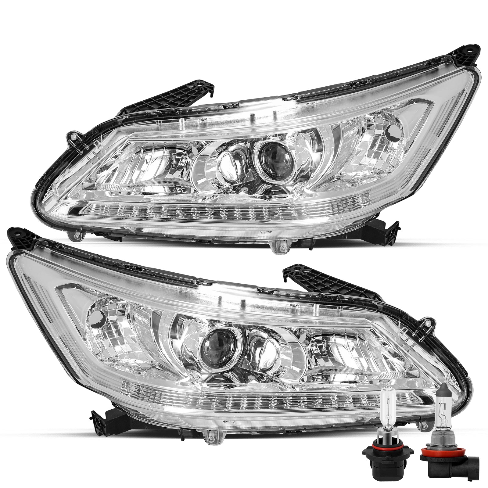 VehicleAid Headlights For 2013-2015 Honda Accord