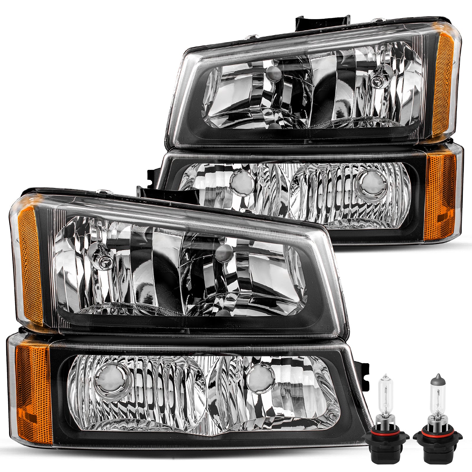 VehicleAid Headlights For 2003-2006 Chevy Silverado 2500/2500HD