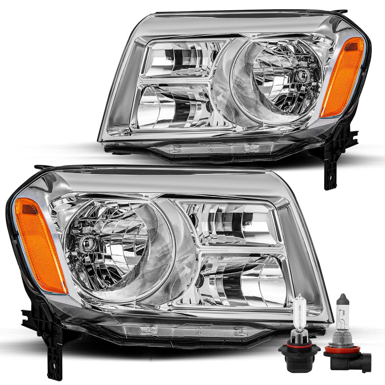 VehicleAid Headlights For 2012-2015 Honda Pilot