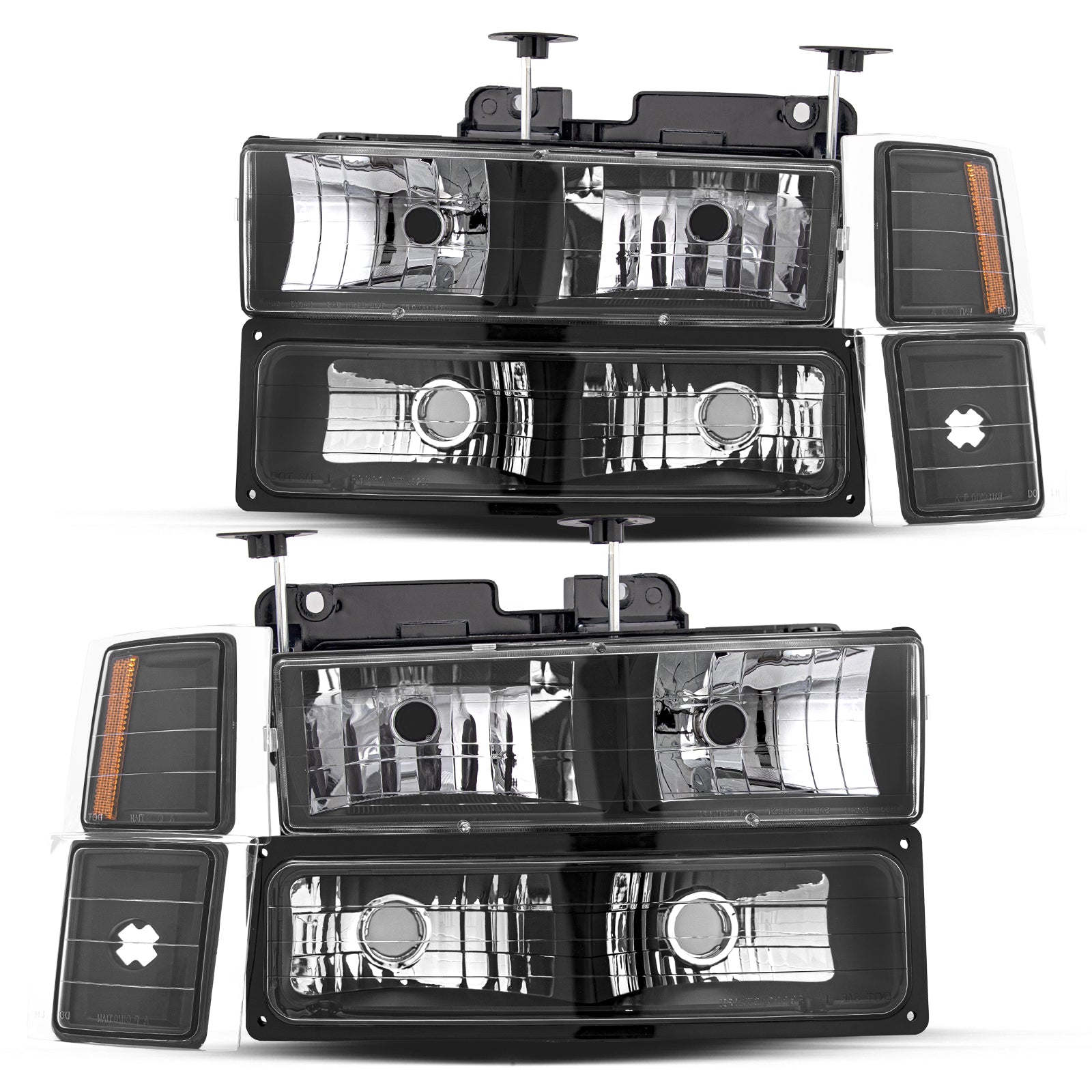 VehicleAid Headlights For 1994-1999 Chevy C/K 1500 2500 Suburban