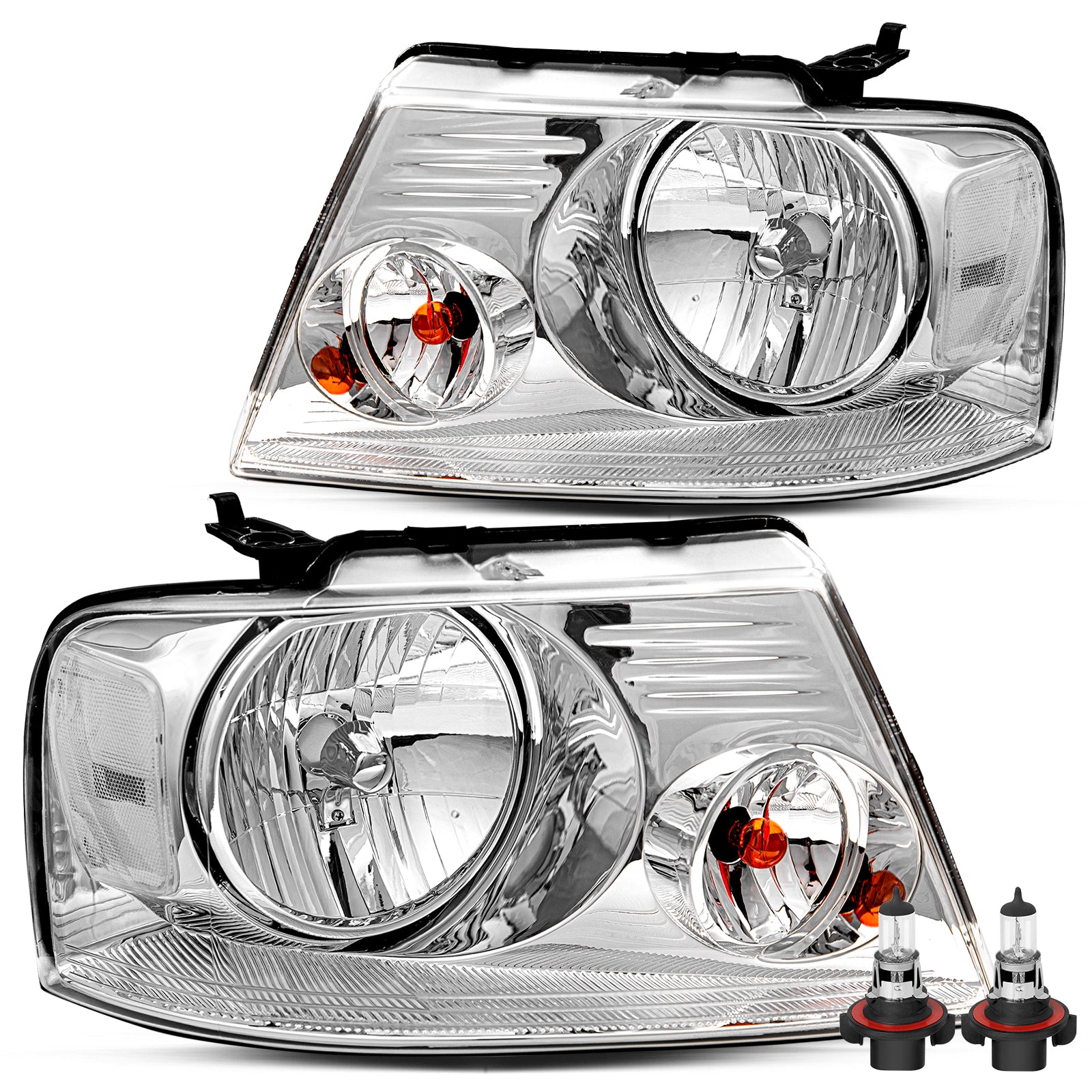 VehicleAid Headlights For 2006-2008 Lincoln Mark LT