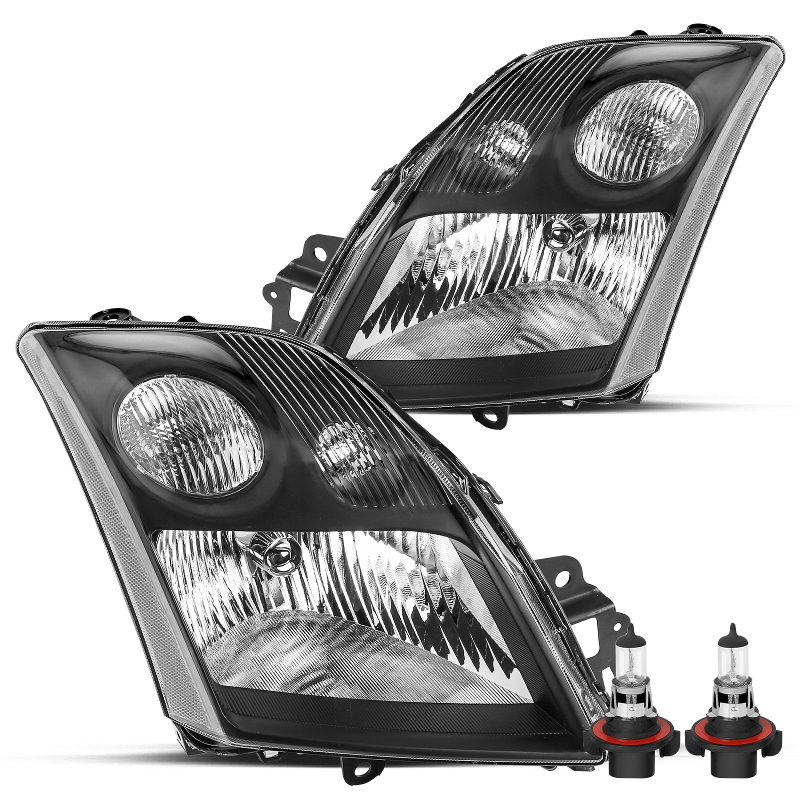 VehicleAid Headlights For 2007-2009 Nissan Sentra