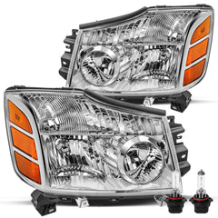 VehicleAid Headlights For 2005-2007 Nissan Armada