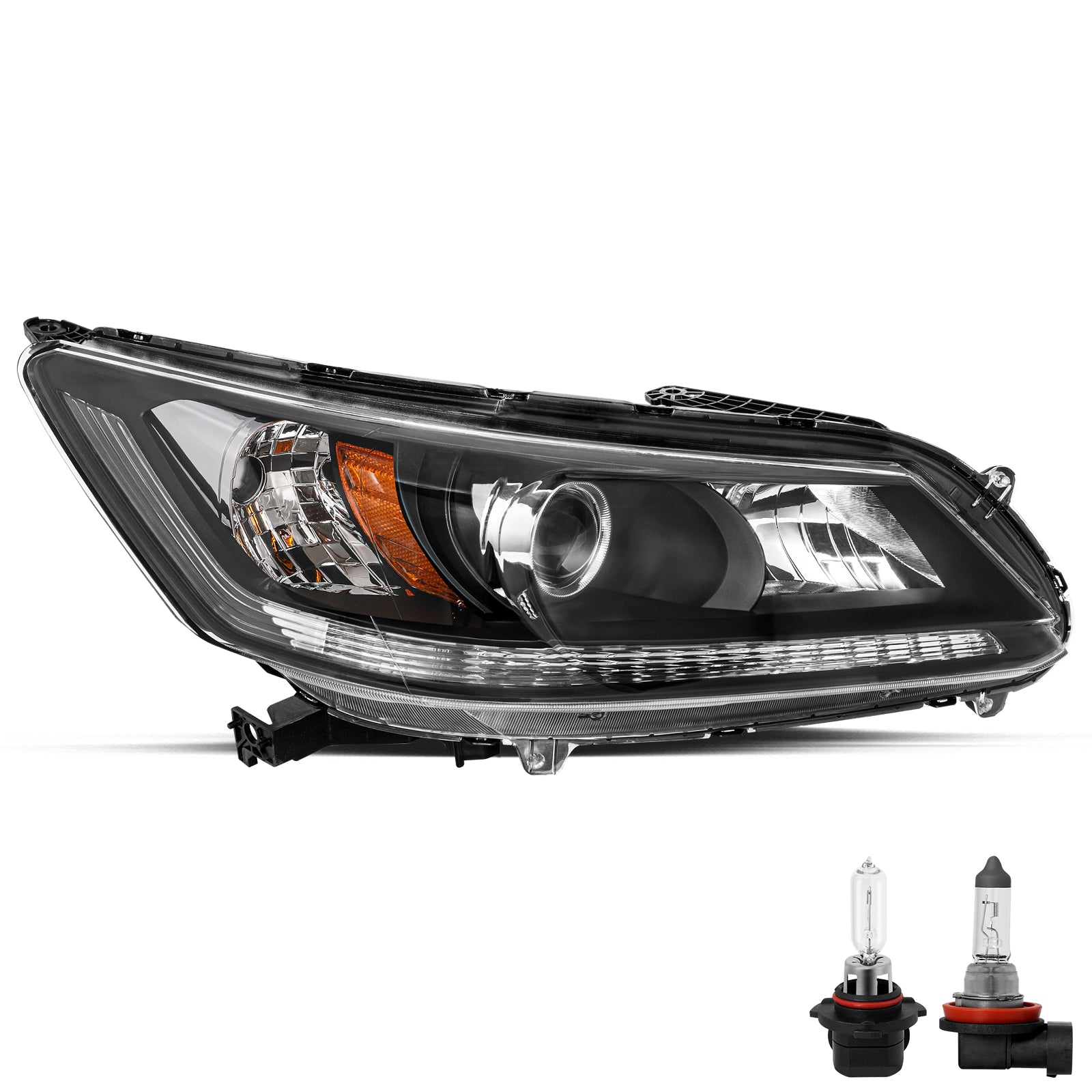 VehicleAid Headlights For 2013-2015 Honda Accord