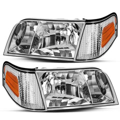 VehicleAid Headlights For 1998-2011 Ford Crown Victoria