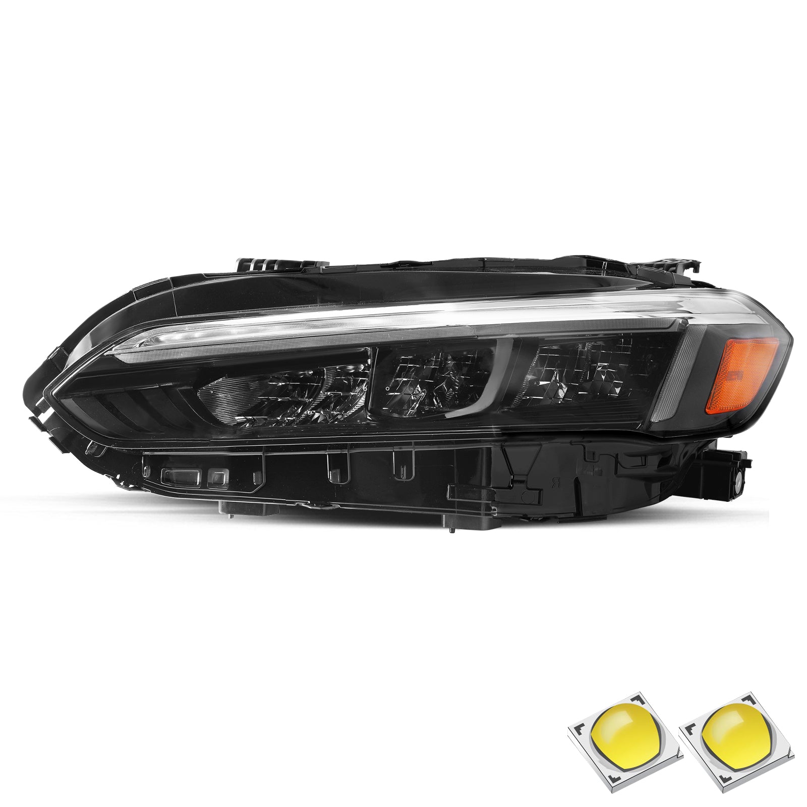 VehicleAid Full LED Headlights For 2022-2024 Honda Civic