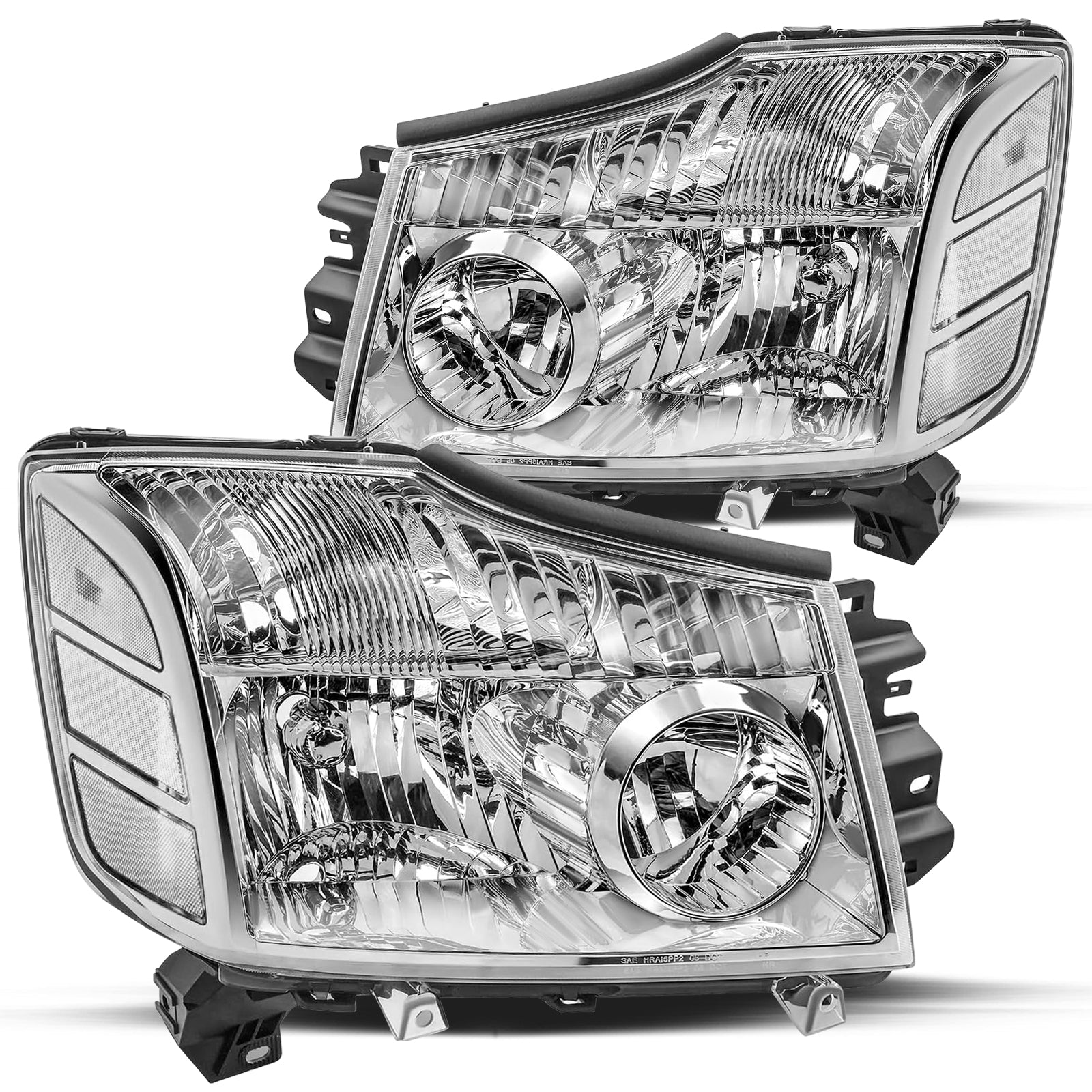 VehicleAid Headlights For 2004-2015 Nissan Titan