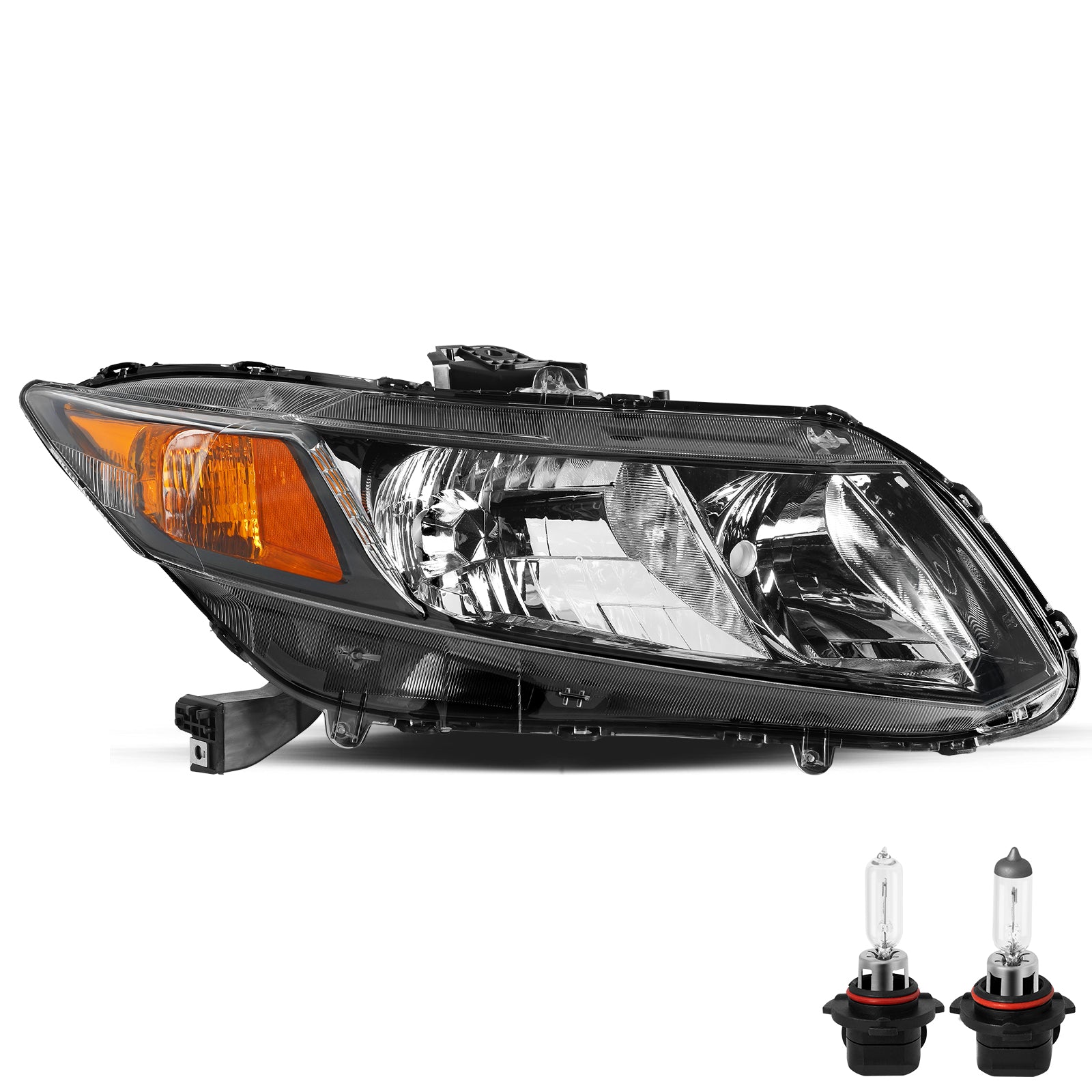 VehicleAid Headlights For 2012-2015 Honda Civic