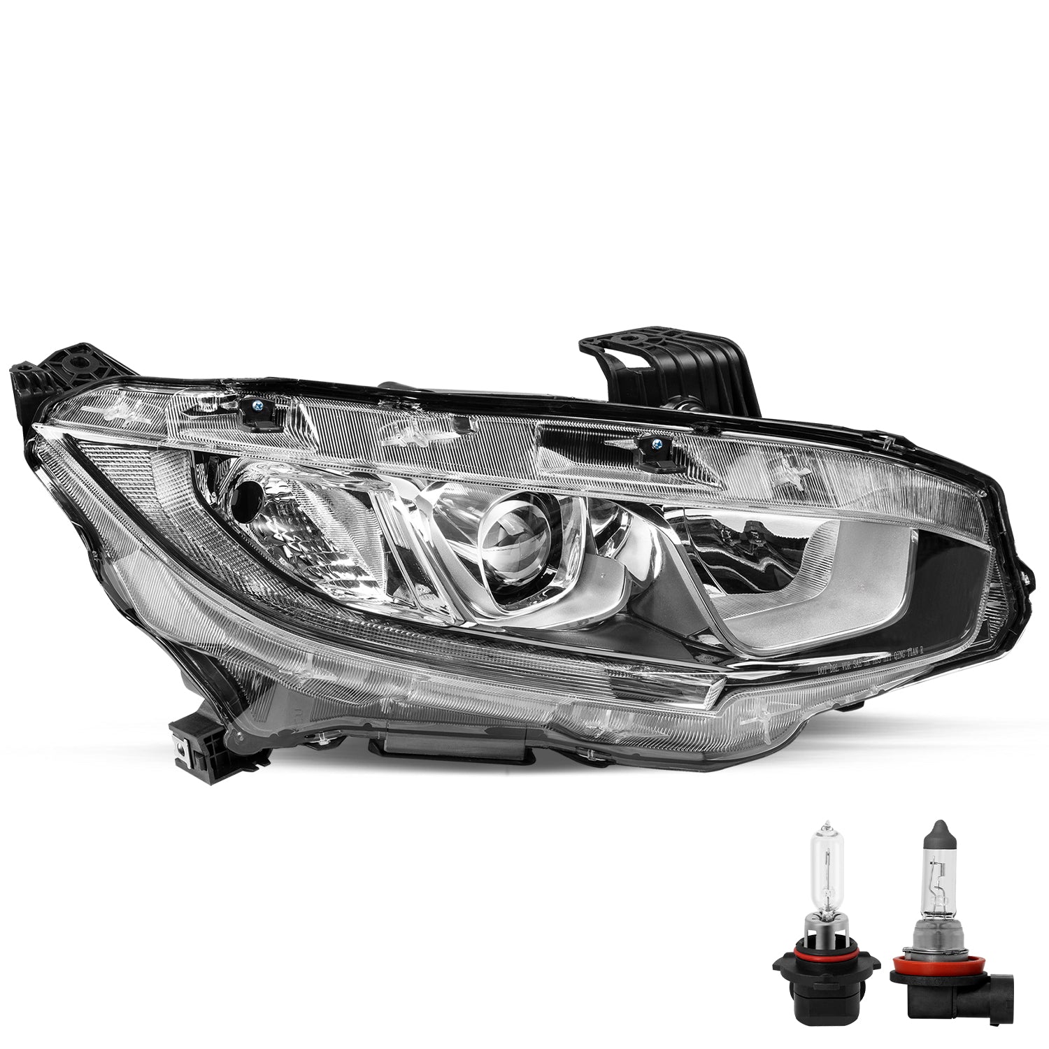 VehicleAid Headlights For 2016-2021 Honda Civic