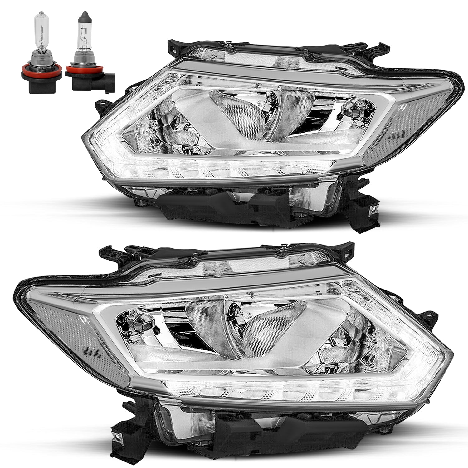 VehicleAid Headlights For 2014-2016 Nissan Rogue