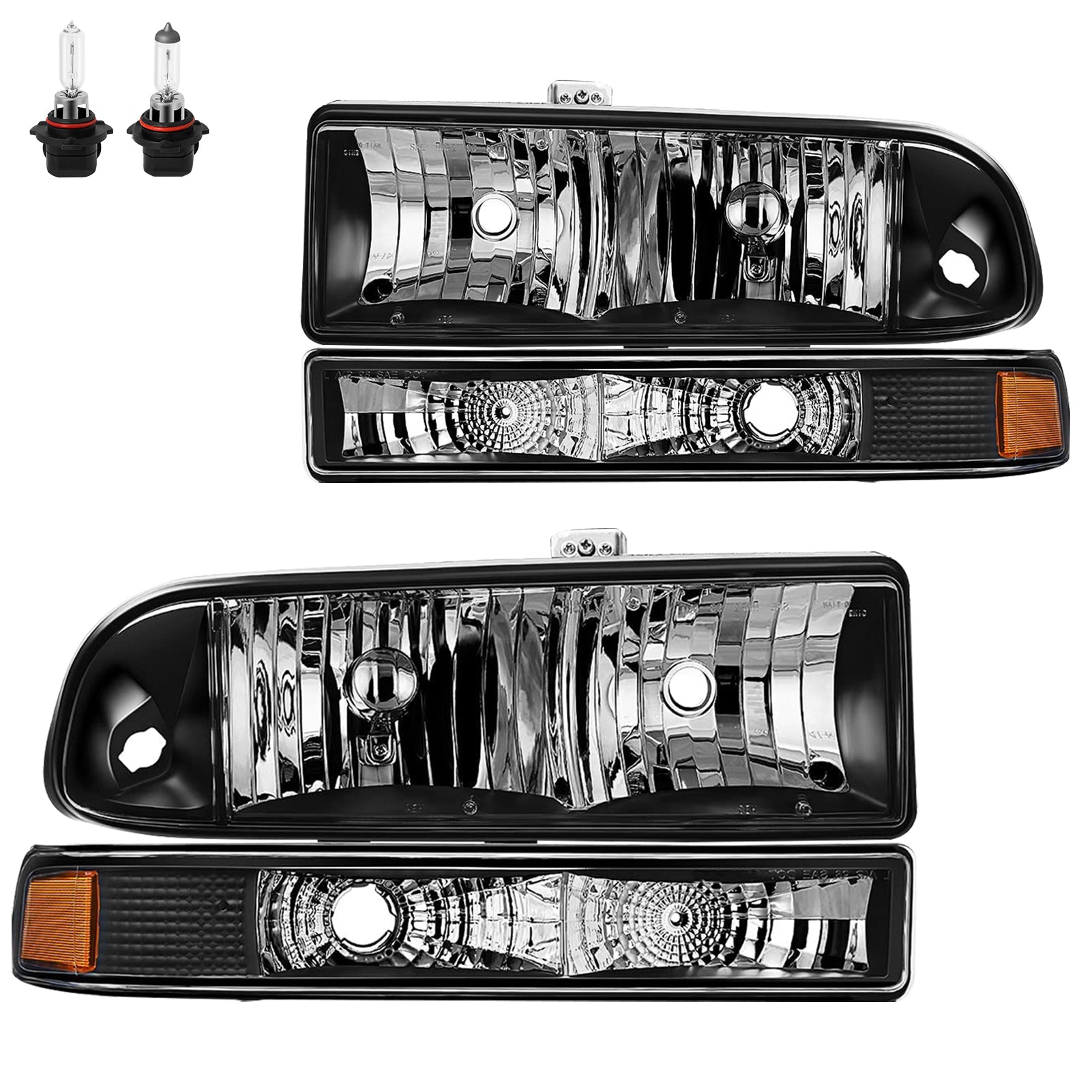 VehicleAid Headlights For 1998-2004 Chevy S10