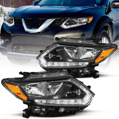 VehicleAid Headlights For 2014-2016 Nissan Rogue