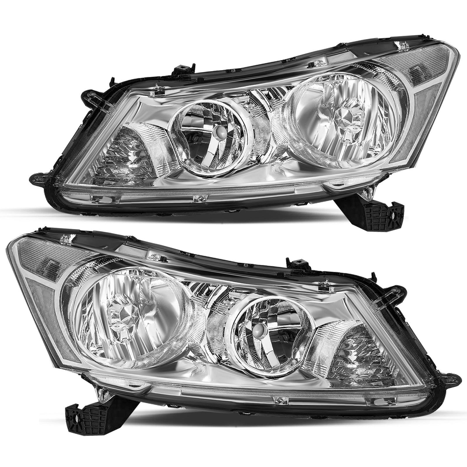 VehicleAid Headlights For 2008-2012 Honda Accord 4-Door