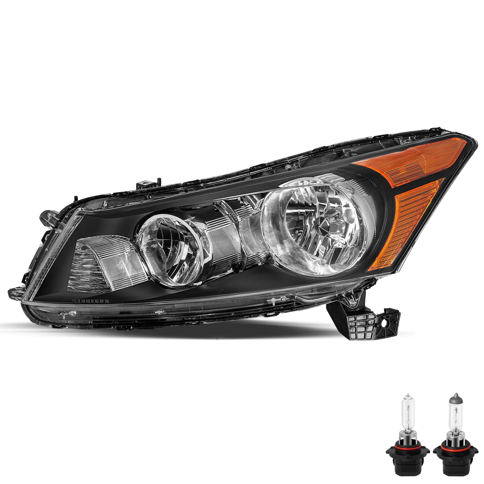 VehicleAid Headlights For 2008-2012 Honda Accord 4-Door