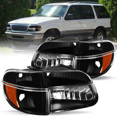 VehicleAid Headlights For 1995-2001 Ford Explorer