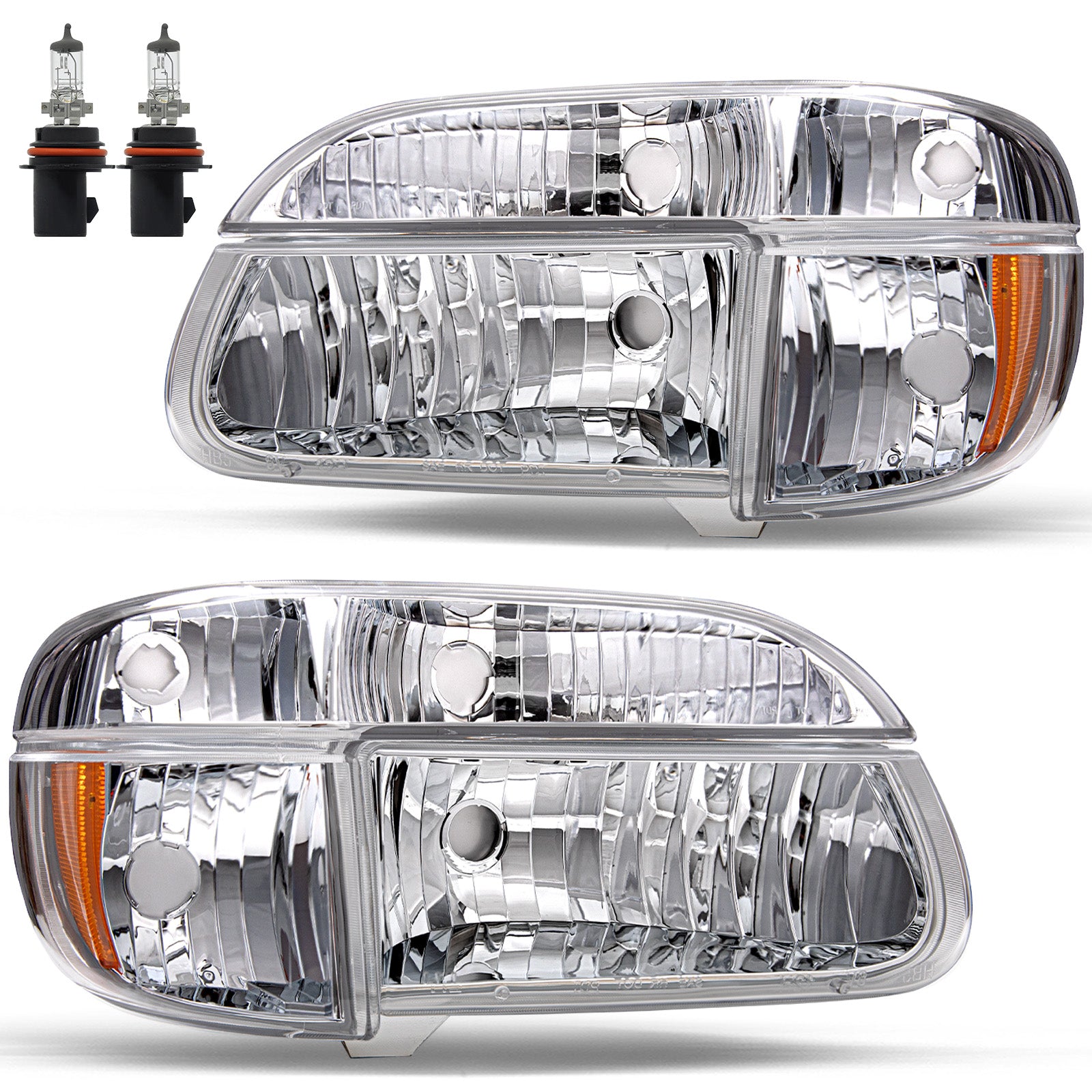 VehicleAid Headlights For 1995-2001 Ford Explorer