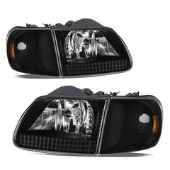 VehicleAid Headlights For 1997 Ford F250 Light Duty (Built After 7/96 Production Date)