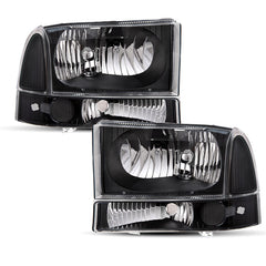 VehicleAid Headlights For 1999-2004 Ford F-250 Super Duty