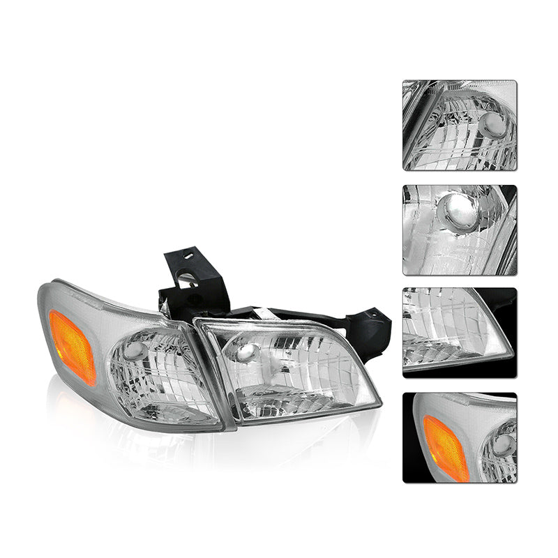 VehicleAid Headlights For 1999-2005 Pontiac Montana