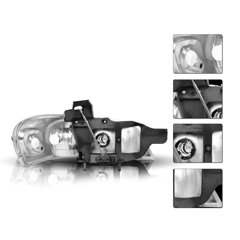 VehicleAid Headlights For 1999-2005 Pontiac Montana