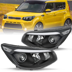 VehicleAid Headlights For 2014-2016 Kia Soul Hatchback