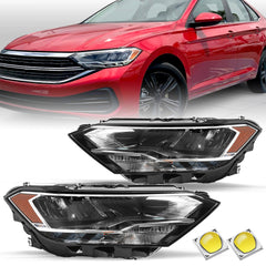 VehicleAid Headlights For 2019-2023 Volkswagen Jetta