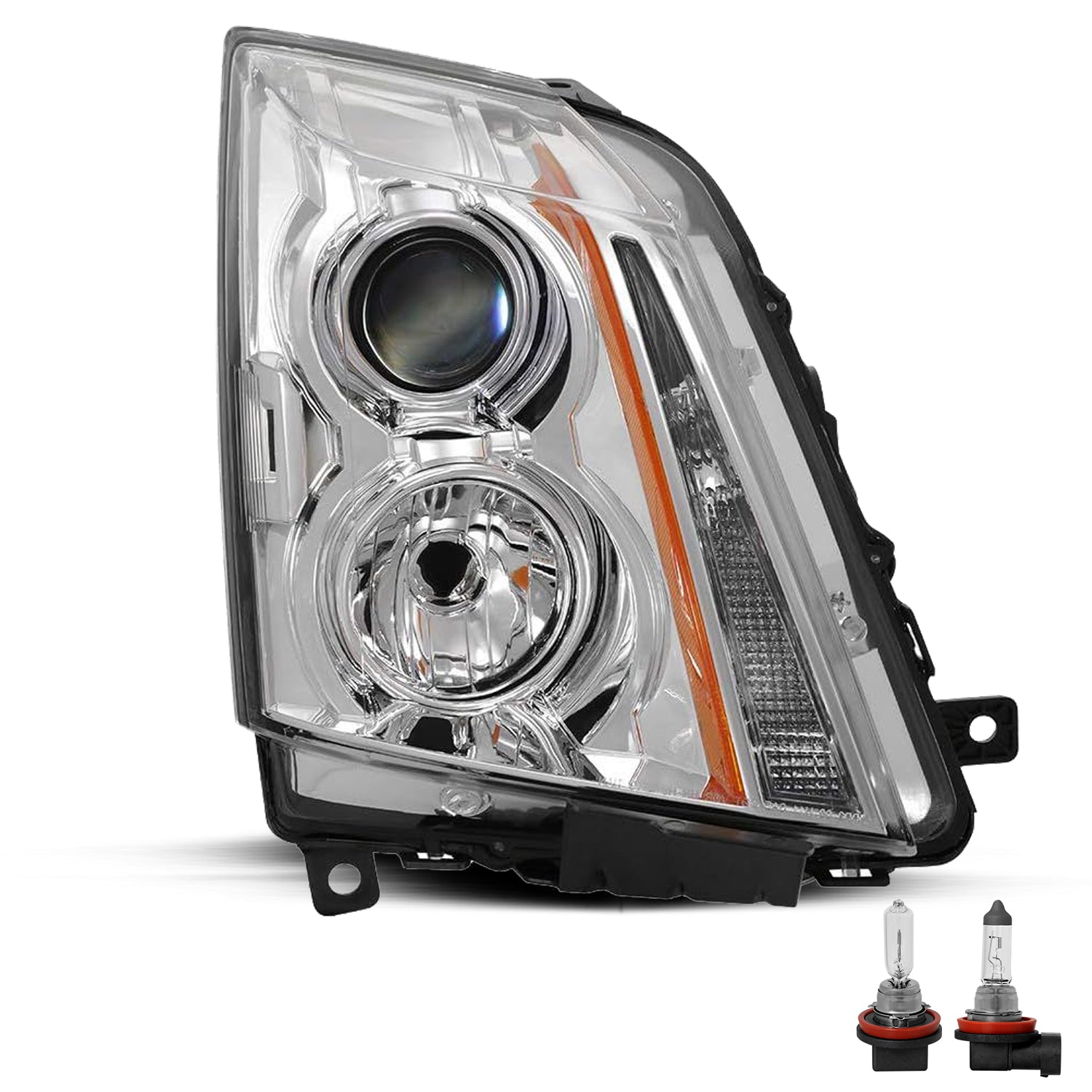 VehicleAid Headlights For 2008-2014 Cadillac CTS