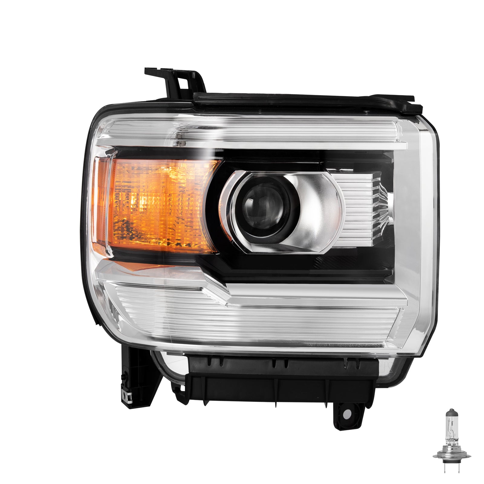 VehicleAid Projector Headlights For 2015-2019 GMC Sierra 3500HD