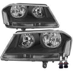 VehicleAid Headlights For 2008-2014 Dodge Avenger