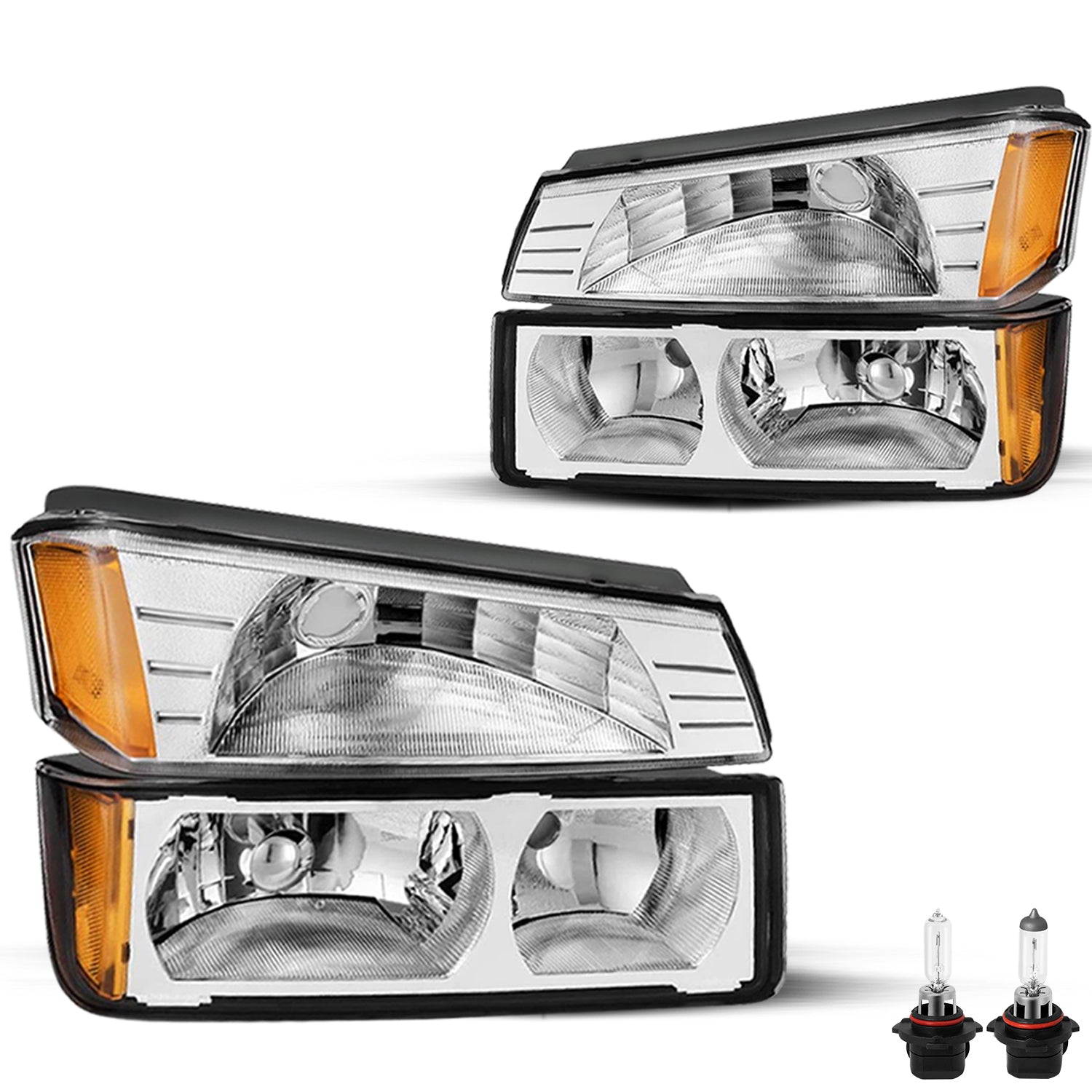 VehicleAid Headlights For 2002-2006 Chevy Avalanche