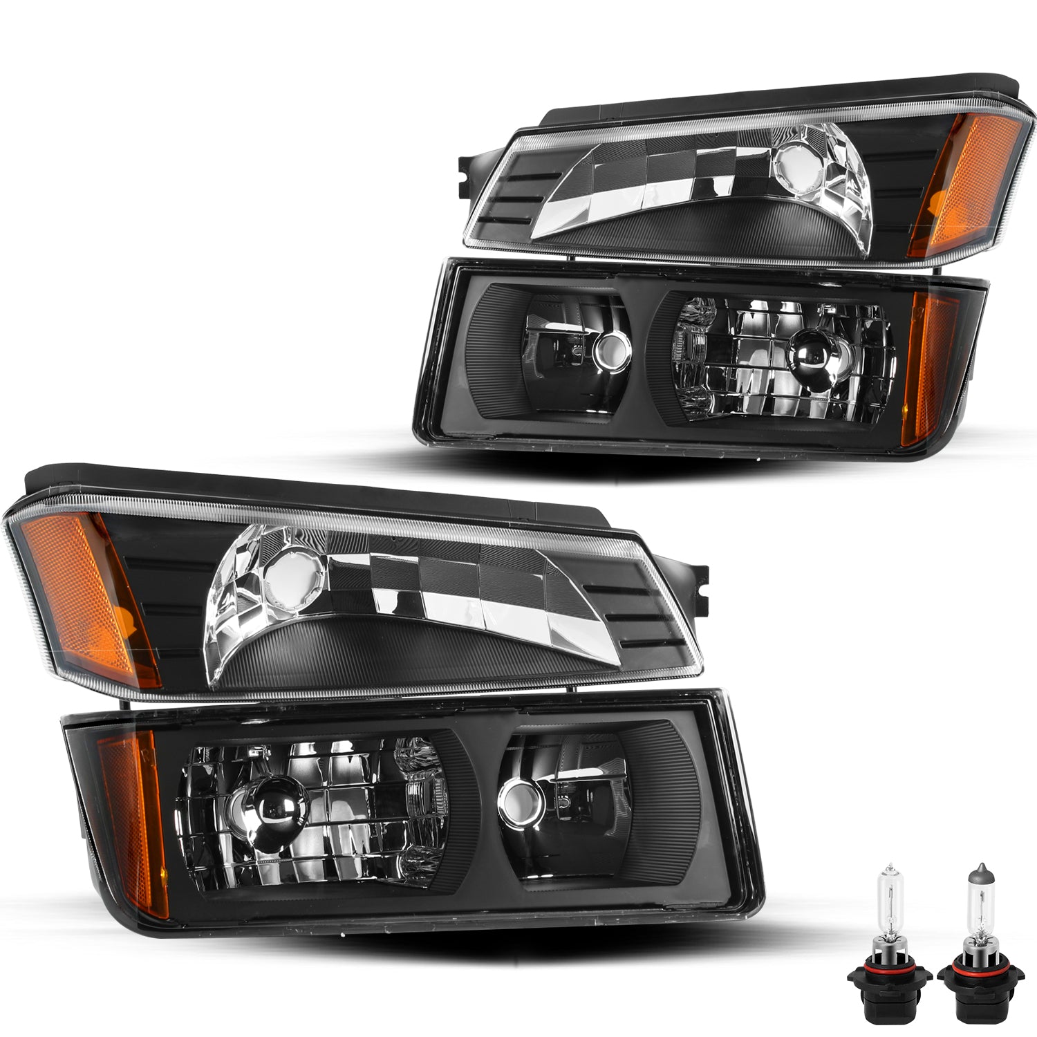 VehicleAid Headlights For 2002-2006 Chevy Avalanche