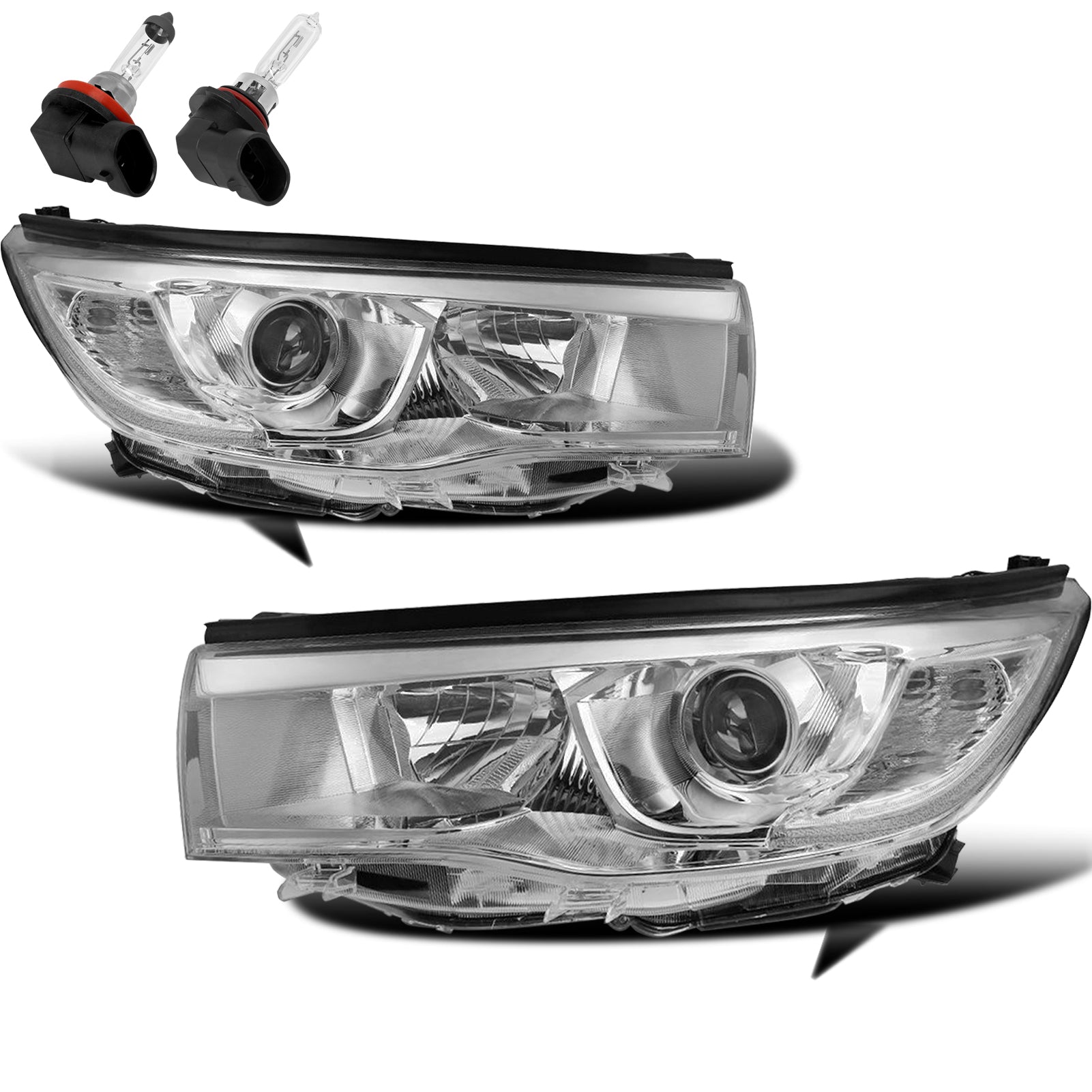 VehicleAid Headlights For 2014-2016 Toyota Highlander