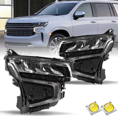 VehicleAid Headlights For 2021-2023 Chevy Suburban