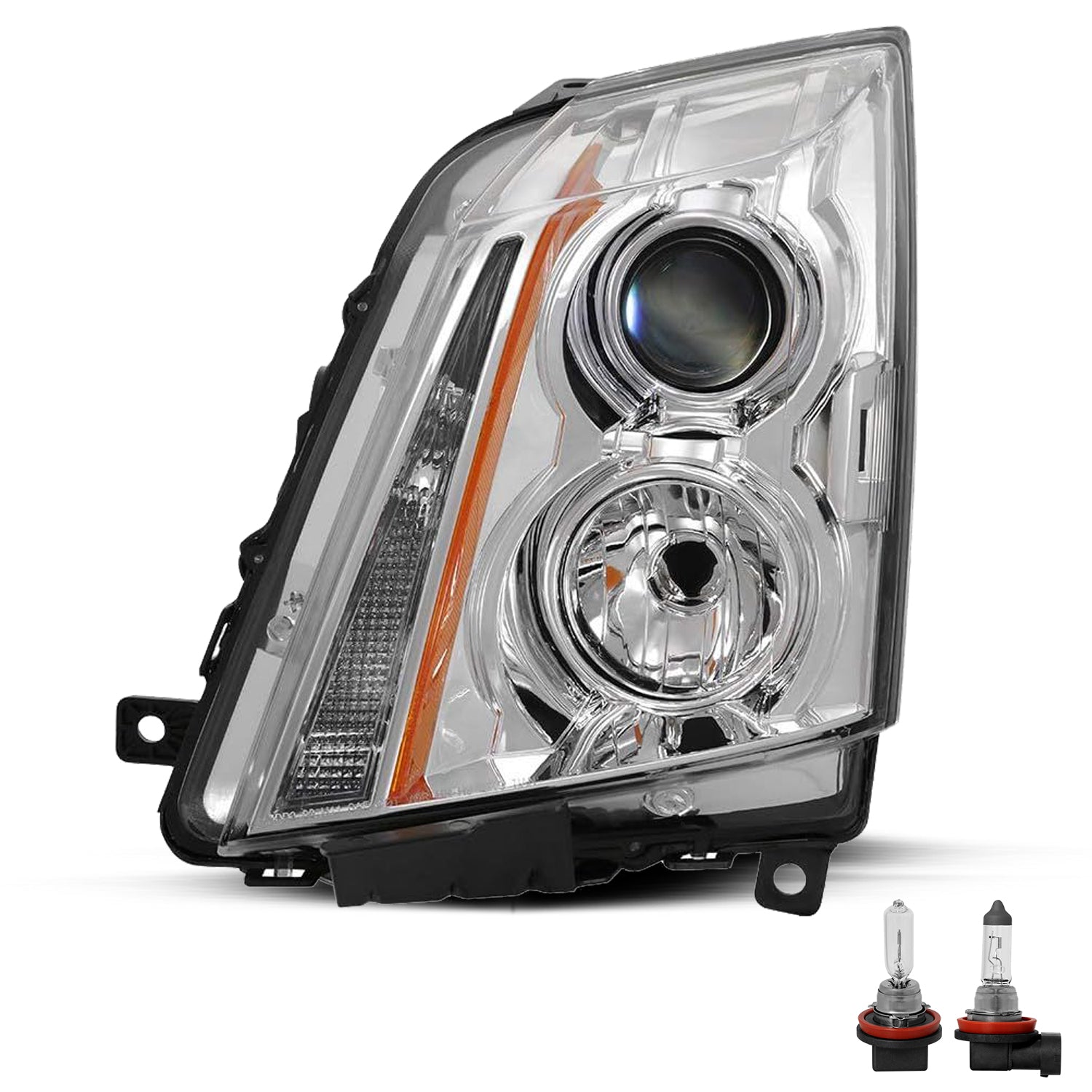 VehicleAid Headlights For 2008-2014 Cadillac CTS