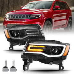 VehicleAid Headlights For 2014-2021 Jeep Grand Cherokee HID