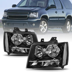 VehicleAid Headlights For 2007-2014 Chevy Tahoe