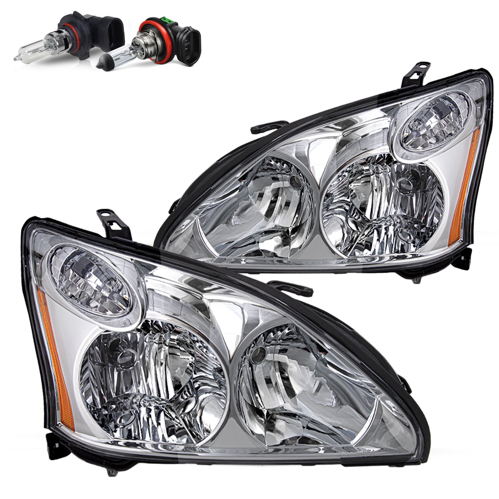 VehicleAid Headlights For 2004-2006 Lexus RX330