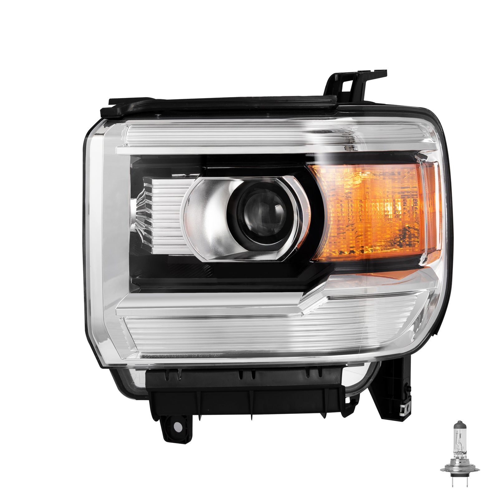 VehicleAid Projector Headlights For 2015-2019 GMC Sierra 3500HD