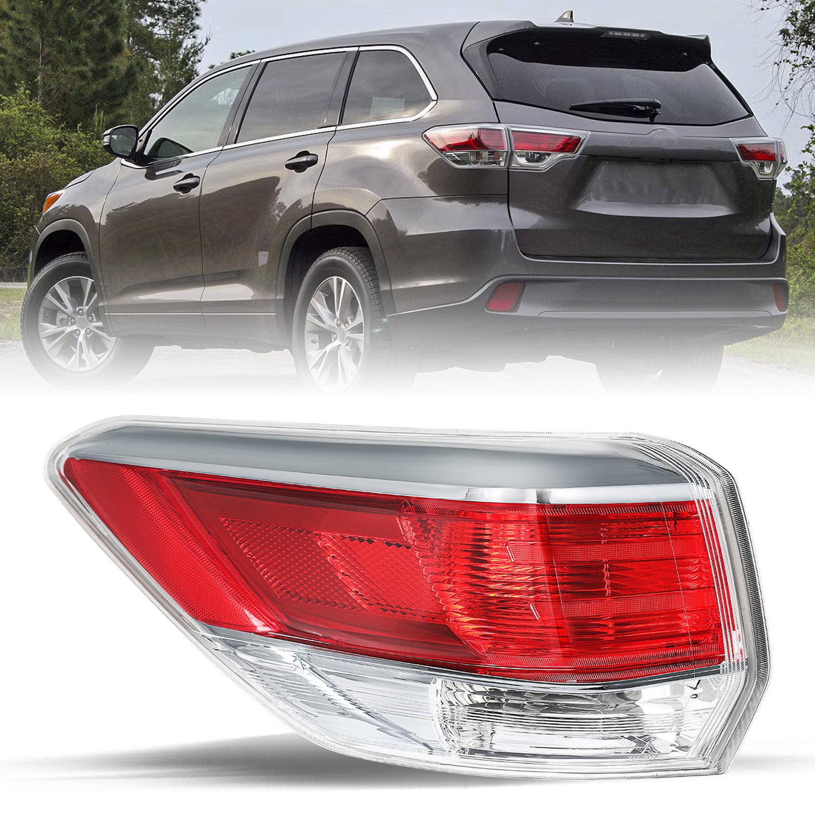 VehicleAid Taillights For 2014-2016 Toyota Highlander