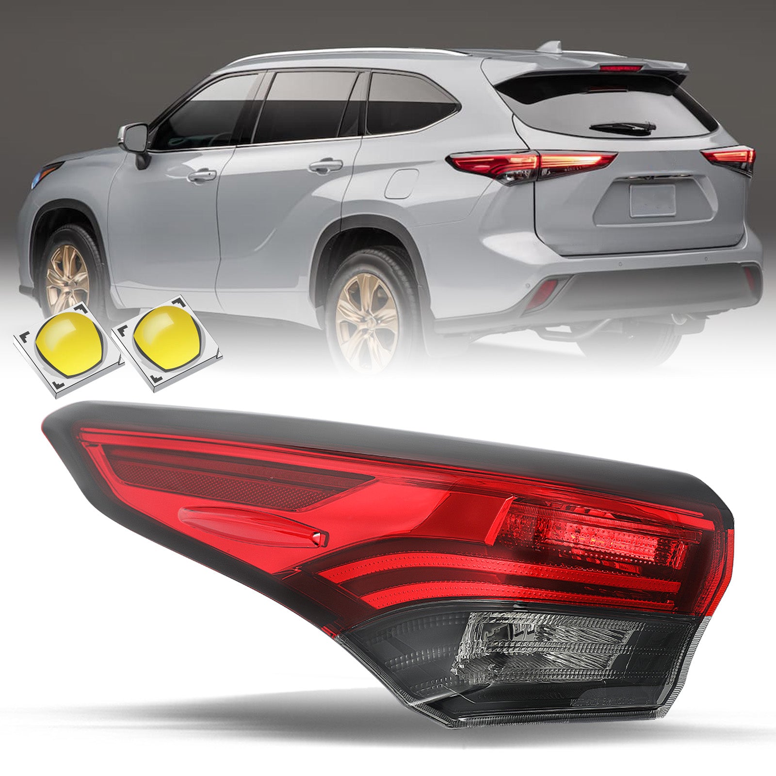 VehicleAid Taillights For 2020-2022 Toyota Highlander