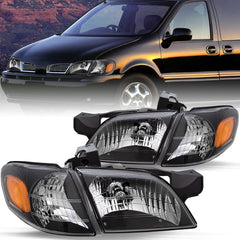 VehicleAid Headlights For 1999-2005 Pontiac Montana