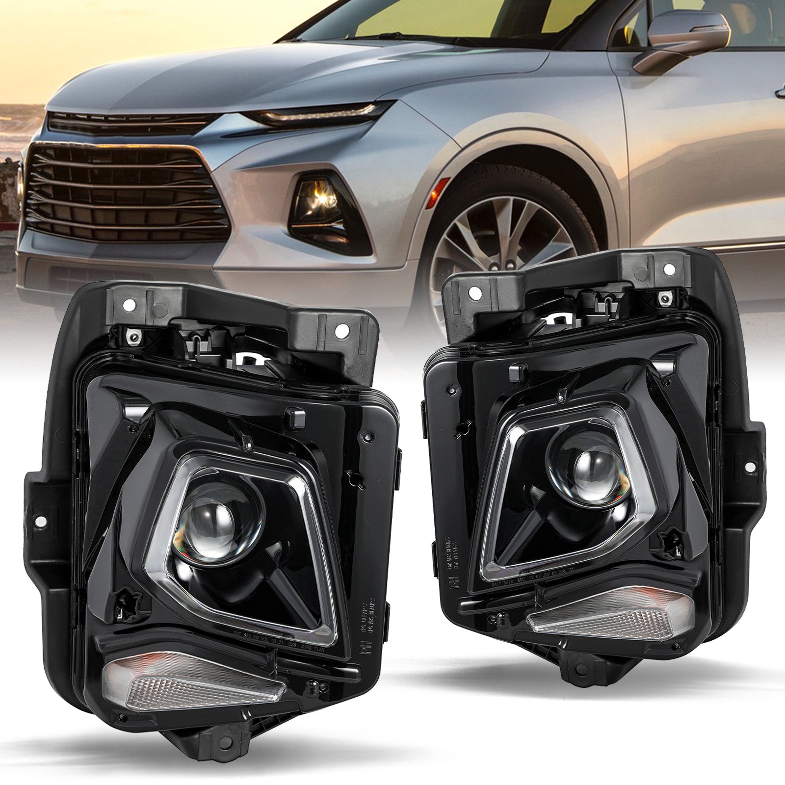 VehicleAid Headlights For 2019-2021 Chevy Blazer HID/Xenon Model