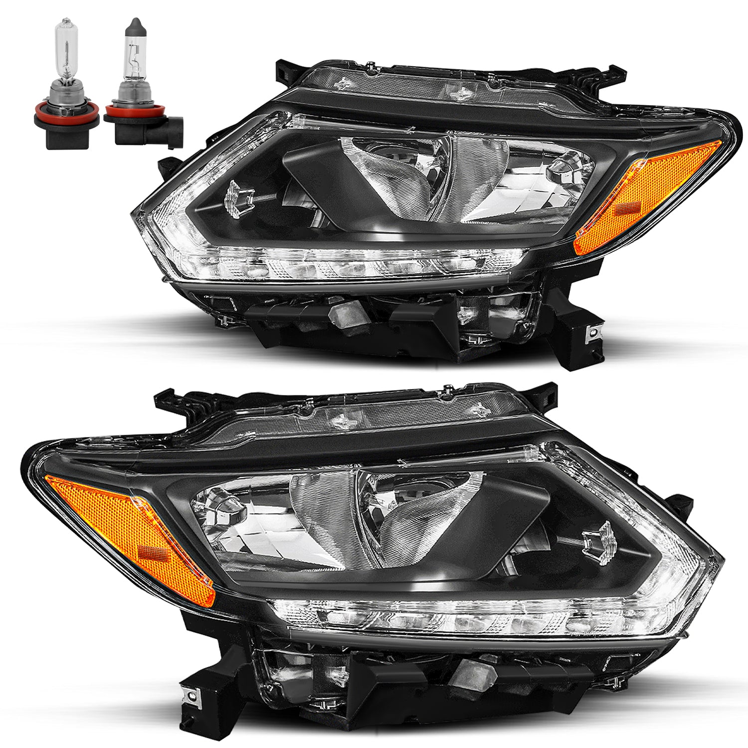 VehicleAid Headlights For 2014-2016 Nissan Rogue