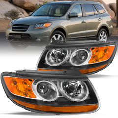 VehicleAid Headlights For 2007-2012 Hyundai Santa Fe