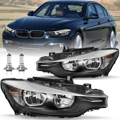 VehicleAid Headlights For 2012-2015 BMW F30 320i 328i 335i