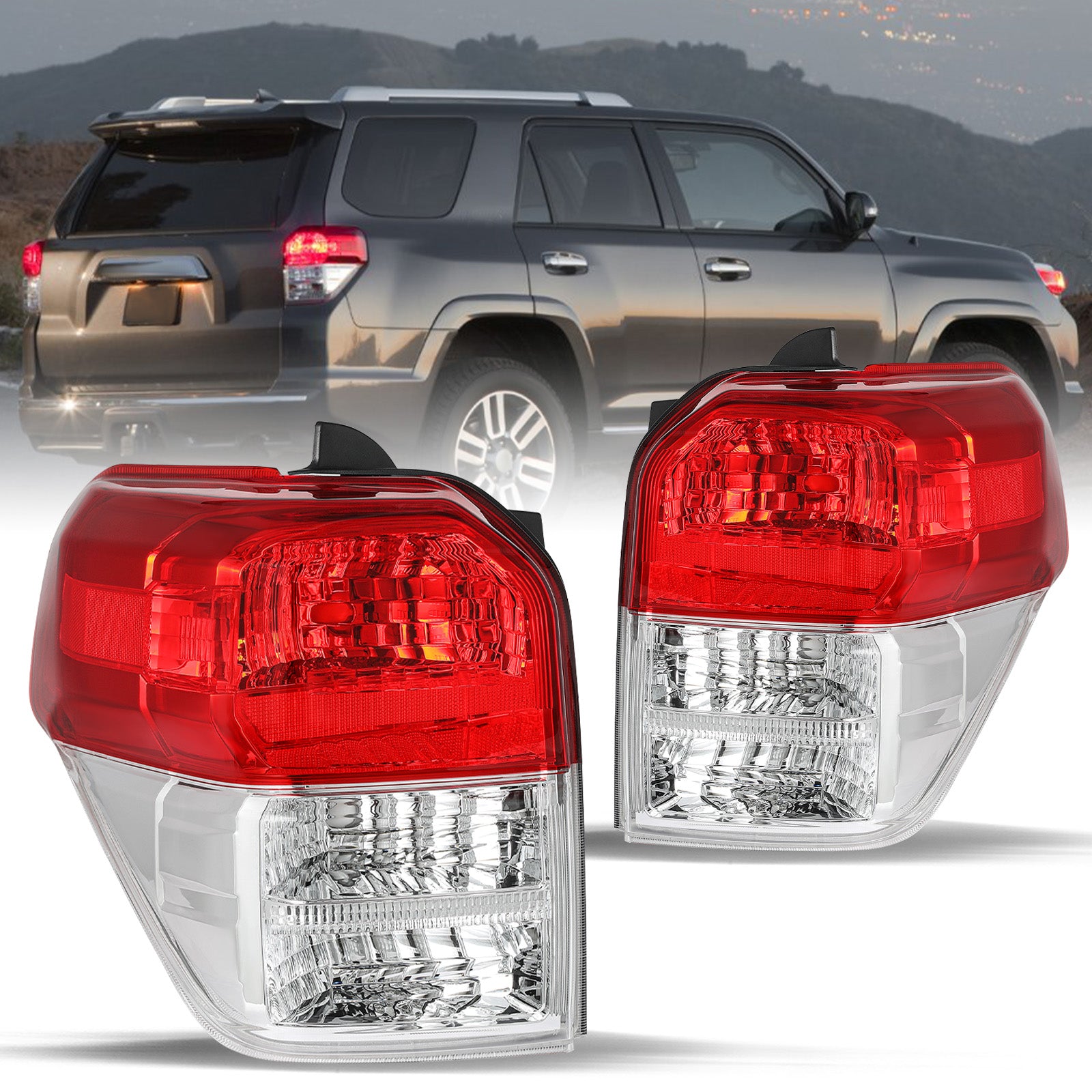 VehicleAid Taillights For 2010-2013 Toyota 4Runner