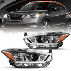 VehicleAid Headlights For 2017-2020 Nissan Kicks S/SV