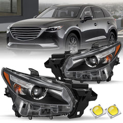 VehicleAid LED Headlights For 2016-2020 Mazda CX-9