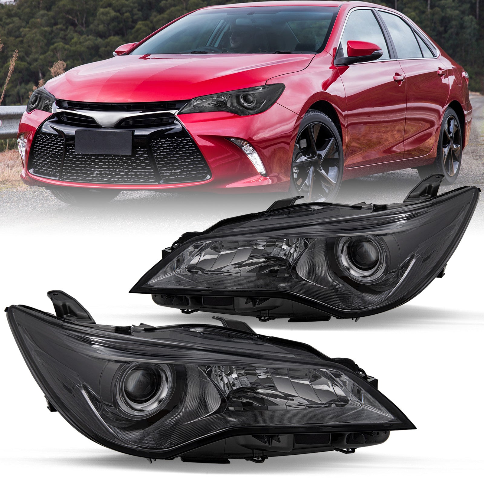 VehicleAid Headlights For 2015-2017 Toyota Camry